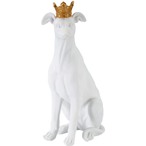 Statuette de chien avec couronne Corona - Mauro Ferretti - Modalova