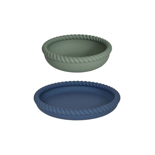 Assiette mini et bol en silicone - OYOY Living Design - Modalova
