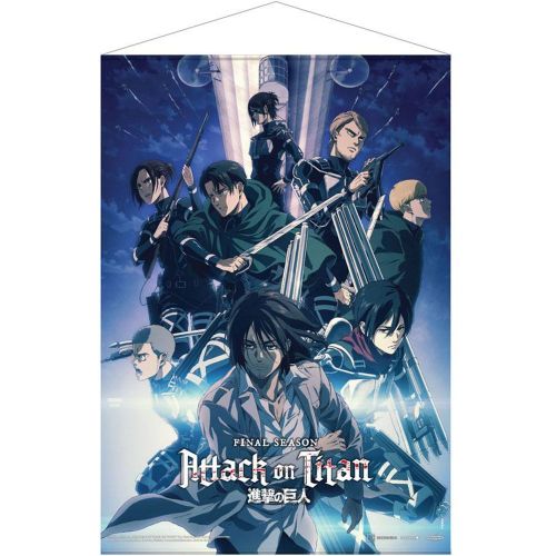 Bannière Attack on Titan: The Final Season wallscroll Part 1 Key Visual - Popbuddies - Modalova