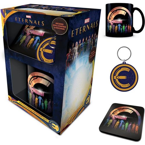 Coffret cadeau mug, dessous de verre et porte-clés The Eternals - Pyramid - Modalova