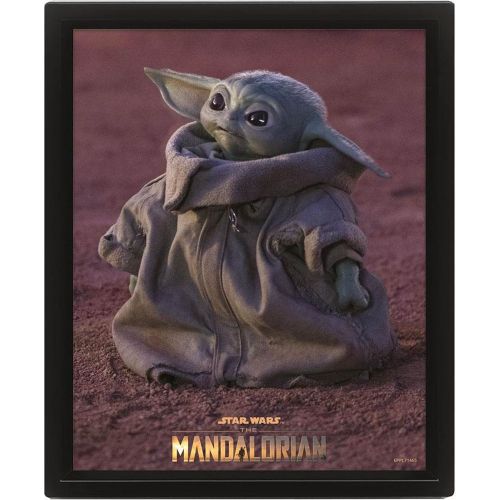 Cadre 3D lenticulaire The Mandalorian Grogu - Pyramid - Modalova