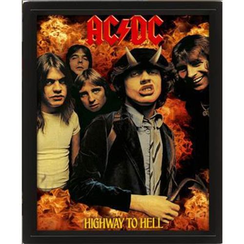 Cadre 3D lenticulaire AC/DC Highway To Hell - Pyramid - Modalova