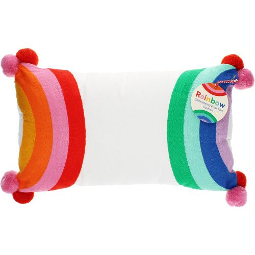 Coussin brodé à pompons Rainbow - Rex London - Modalova
