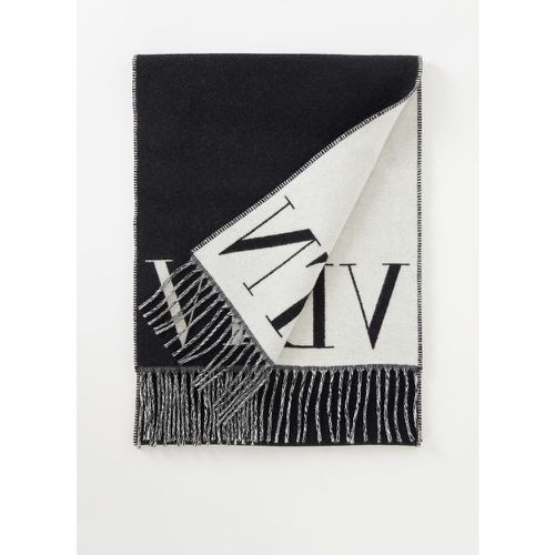 Écharpe en cachemire mélangé avec logo 180 x 35 cm - Valentino - Modalova