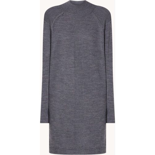 Robe pull mini en maille fine en laine mélangée avec épaulettes - Claudia Sträter - Modalova