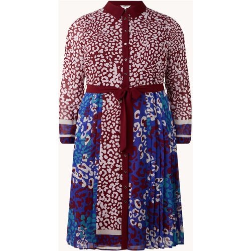 Robe chemise mi-longue Kimi à imprimé léopard et plissé - Studio 8 - Modalova