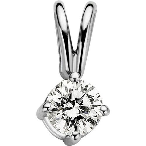 Pendentif en solitaire brillant croissant, diamant de 0,12 ct. Brillant croissant - Diamond Point - Modalova
