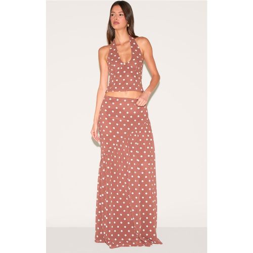 Jupe longue asymétrique à pois - PrettyLittleThing - Modalova