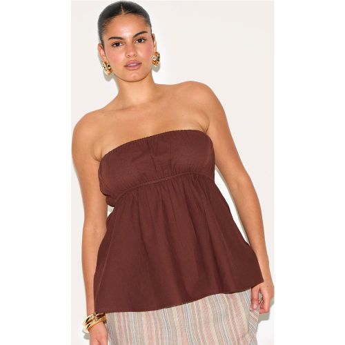Plus Top bustier péplum - PrettyLittleThing - Modalova