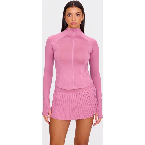 Veste de sport stretch rose à zip et détail poches - PrettyLittleThing - Modalova