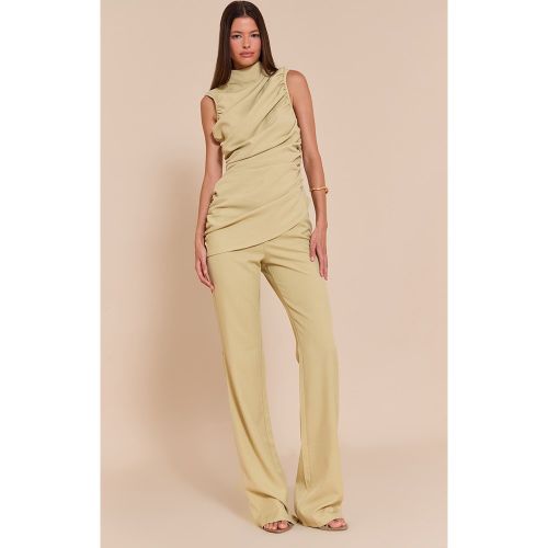 PLT Label Pantalon Coupe Droite - PrettyLittleThing - Modalova