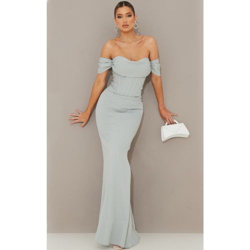 Robe de soirée style corset à col bardot - PrettyLittleThing - Modalova