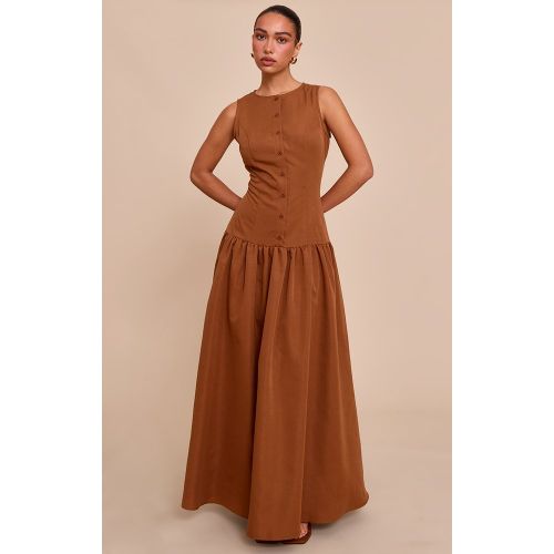 Robe Boutonnée Coupe Évasée mi-longue - PrettyLittleThing - Modalova