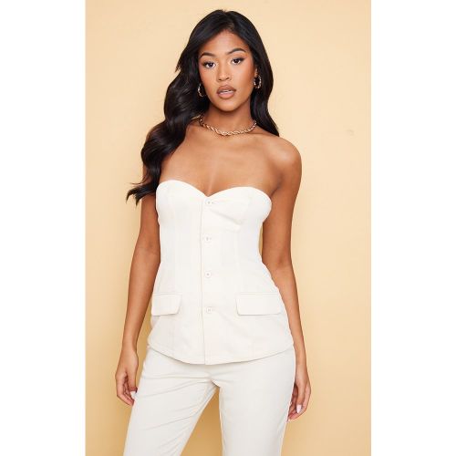 Tall Top corset à boutons - PrettyLittleThing - Modalova