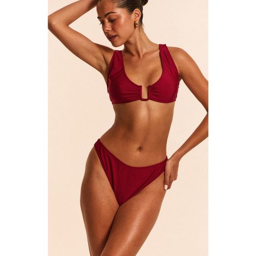 Haut de maillot de bain décolleté à barre en U - PrettyLittleThing - Modalova
