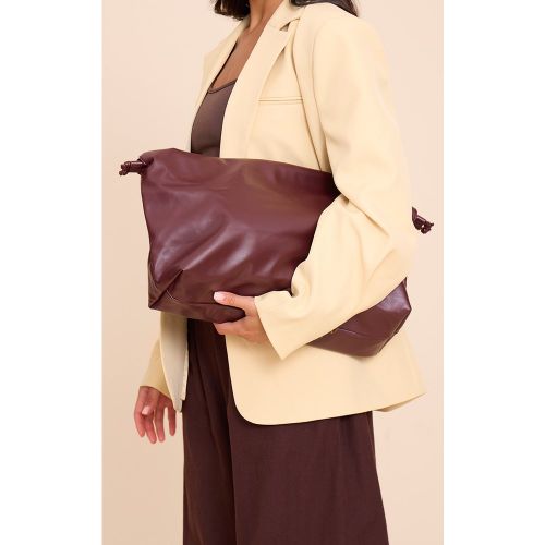 Pochette oversize en PU à cordons ajustables - PrettyLittleThing - Modalova