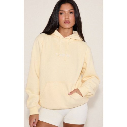 Hoodie oversize en sweat à logo brodé - PrettyLittleThing - Modalova