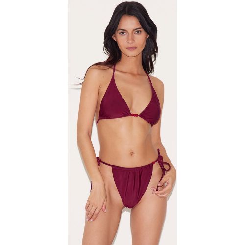 Bas de maillot de bain à perles et côtés noués - PrettyLittleThing - Modalova