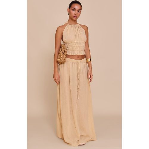 Jupe longue texturée à taille mi-haute - PrettyLittleThing - Modalova
