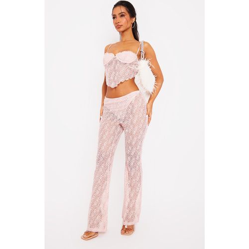 Petite Pantalon en dentelle - PrettyLittleThing - Modalova