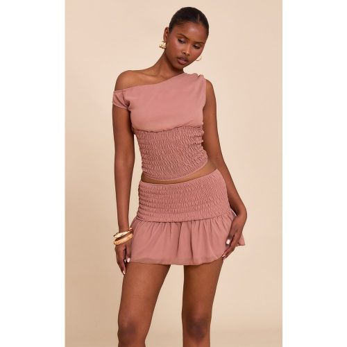 Mini-jupe fluide à taille froncée - PrettyLittleThing - Modalova