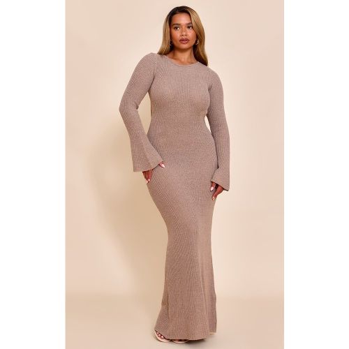 Shape Robe longue en maille tricot à col bateau et dos ouvert - PrettyLittleThing - Modalova