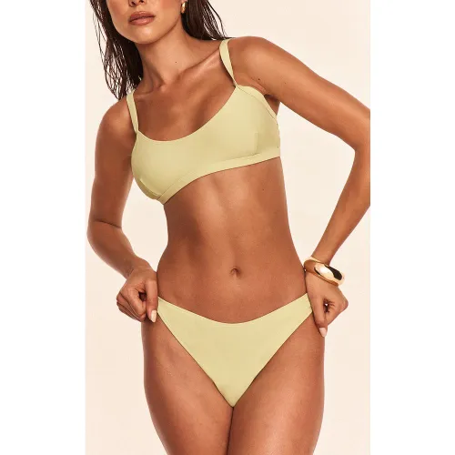 Haut de maillot de bain bleu à col rond - PrettyLittleThing - Modalova