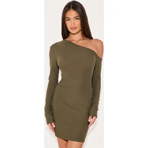 Robe moulante douce à détail asymétrique - PrettyLittleThing - Modalova