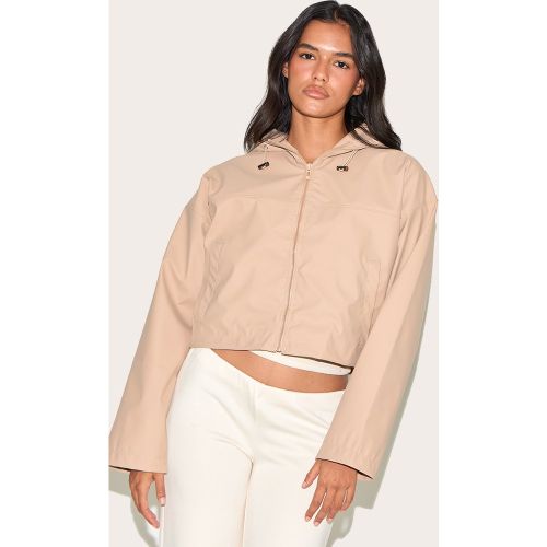 Veste courte en PU à capuche - PrettyLittleThing - Modalova