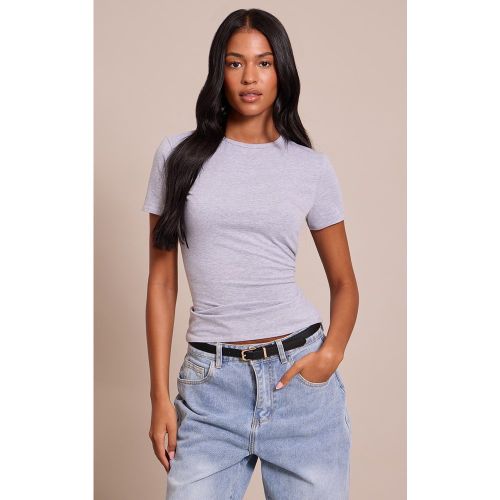 Tall T-shirt long en coton à col ras et manches courtes | Taille 44 - PrettyLittleThing - Modalova