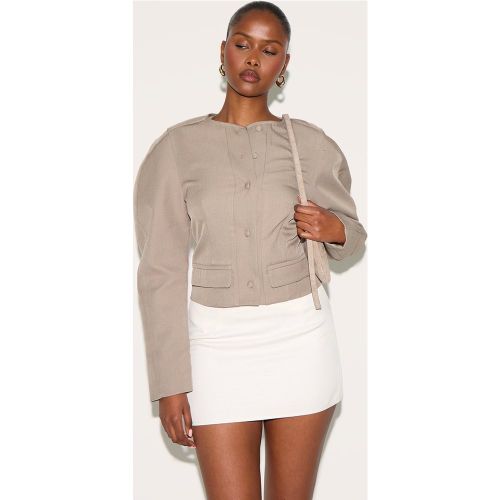 Blazer de tailleur court à manches cocon - PrettyLittleThing - Modalova