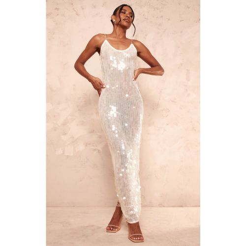 Robe longue transparente à sequins - PrettyLittleThing - Modalova