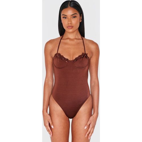 Maillot de bain à armatures et lacets sur les bonnets - PrettyLittleThing - Modalova