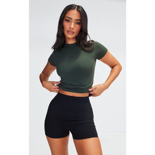 Petite Top vert à détail contour Sculpt à mancherons - PrettyLittleThing - Modalova