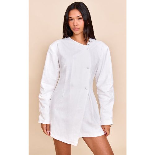 Mini robe en lin deluxe à manches cocon et taille cintrée - PrettyLittleThing - Modalova