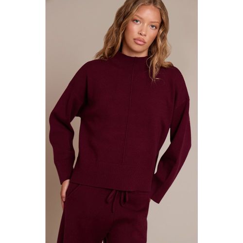 Pull oversize en maille tricot à coutures | Taille Large - PrettyLittleThing - Modalova