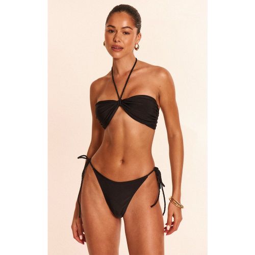Bas de maillot de bain à brides torsadées nouées sur les côtés - PrettyLittleThing - Modalova