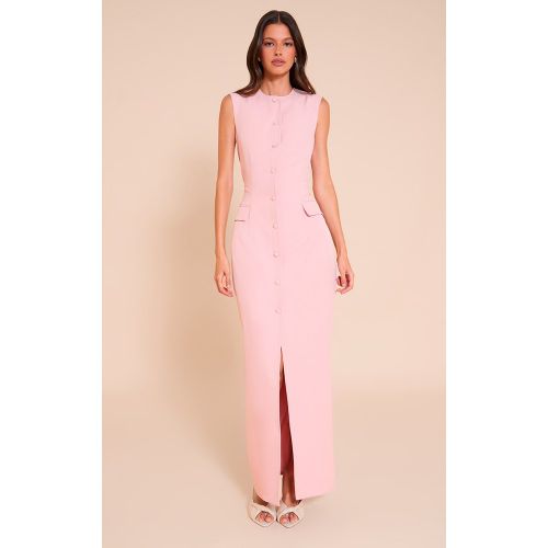 Robe Boutonnée Tissée mi-longue - PrettyLittleThing - Modalova