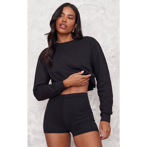 Sweat oversize court noir, Noir - PrettyLittleThing - Modalova