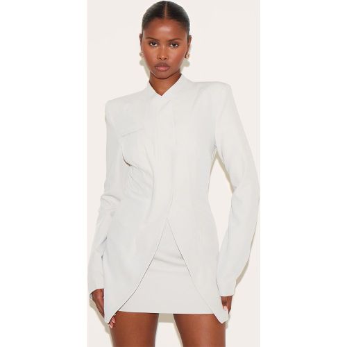 Robe de tailleur moulante à manches longues et partie superposée - PrettyLittleThing - Modalova