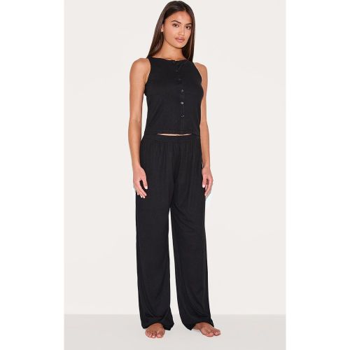 Ensemble de pyjama long côtelé à boutons - PrettyLittleThing - Modalova