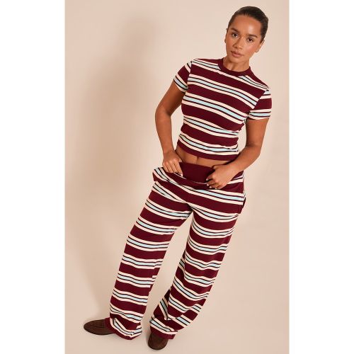 Shape Pantalon droit à rayures | Taille 48 - PrettyLittleThing - Modalova