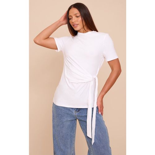 Tall T-shirt oversize en coton à détail noué - PrettyLittleThing - Modalova