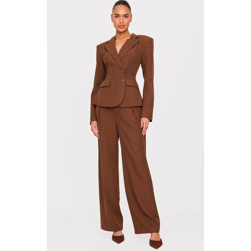 Pantalon de tailleur droit tissé - PrettyLittleThing - Modalova