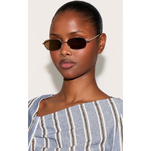 Jeepers Peepers Lunettes de soleil fines rondes - PrettyLittleThing - Modalova