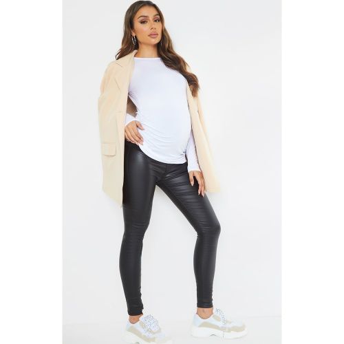 Maternité Jean de grossesse skinny effet enduit - PrettyLittleThing - Modalova