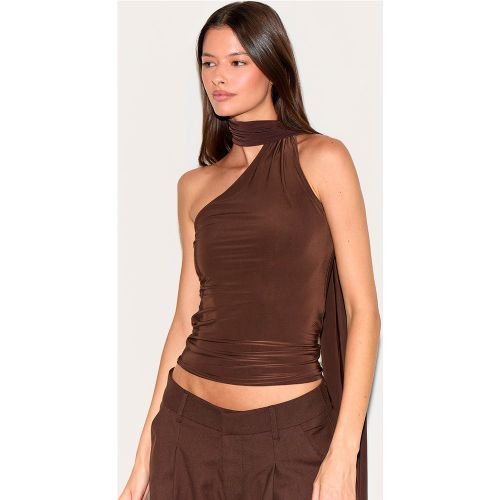 Top long doublé à détail foulard - PrettyLittleThing - Modalova
