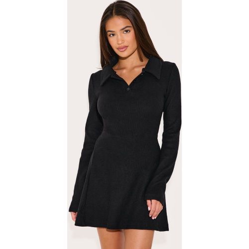 Robe droite épaisse côtelée brossée à boutons - PrettyLittleThing - Modalova