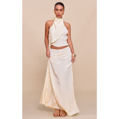 Texturé Tissé Flottante longue Jupe | Taille 38 - PrettyLittleThing - Modalova