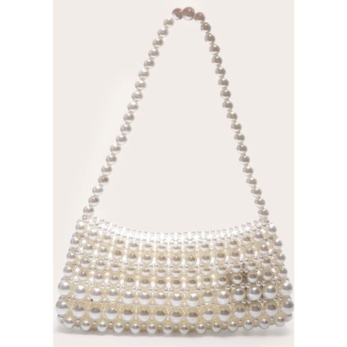 Sac à main blanc à perles, Blanc - PrettyLittleThing - Modalova